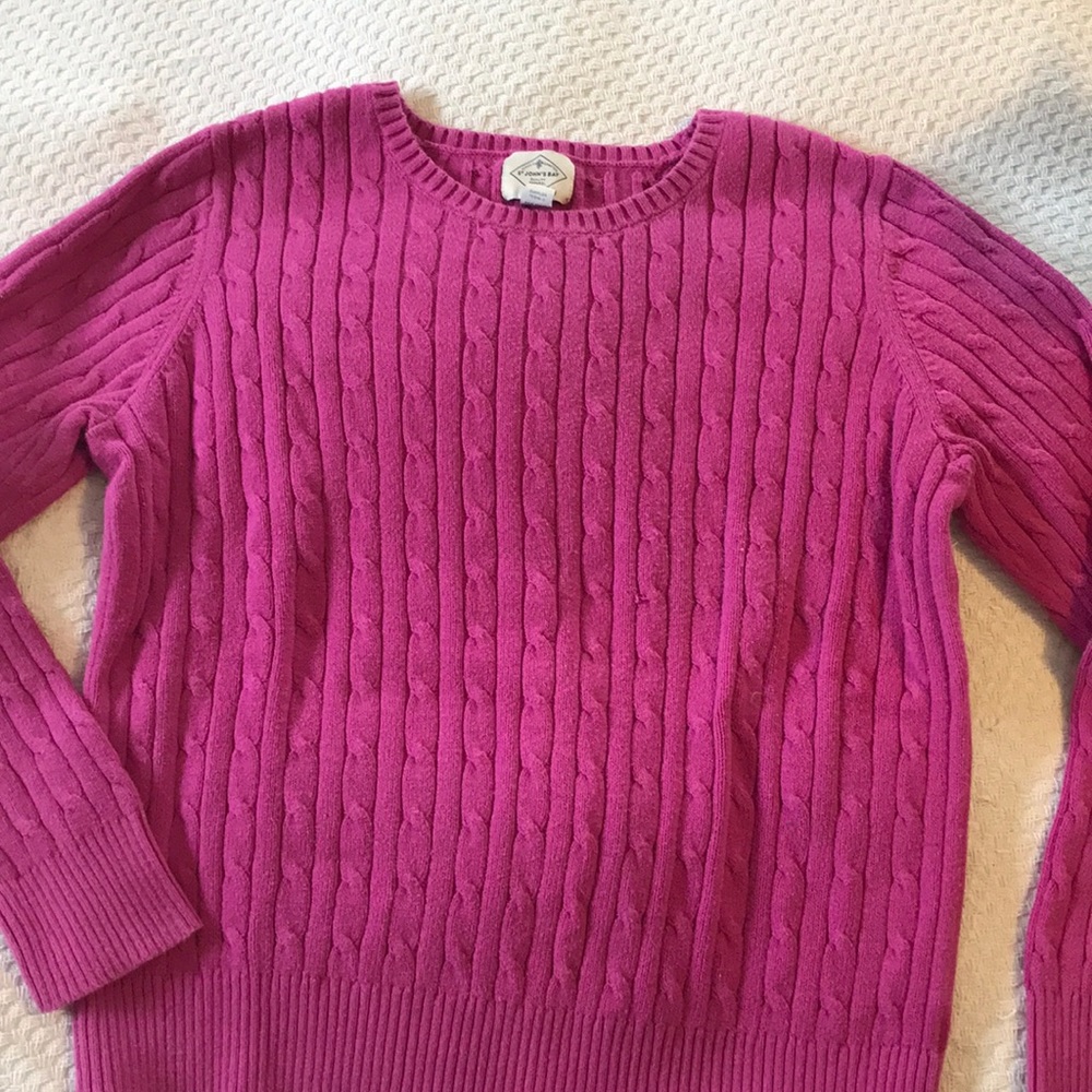 St. John’s bay pink cable xl